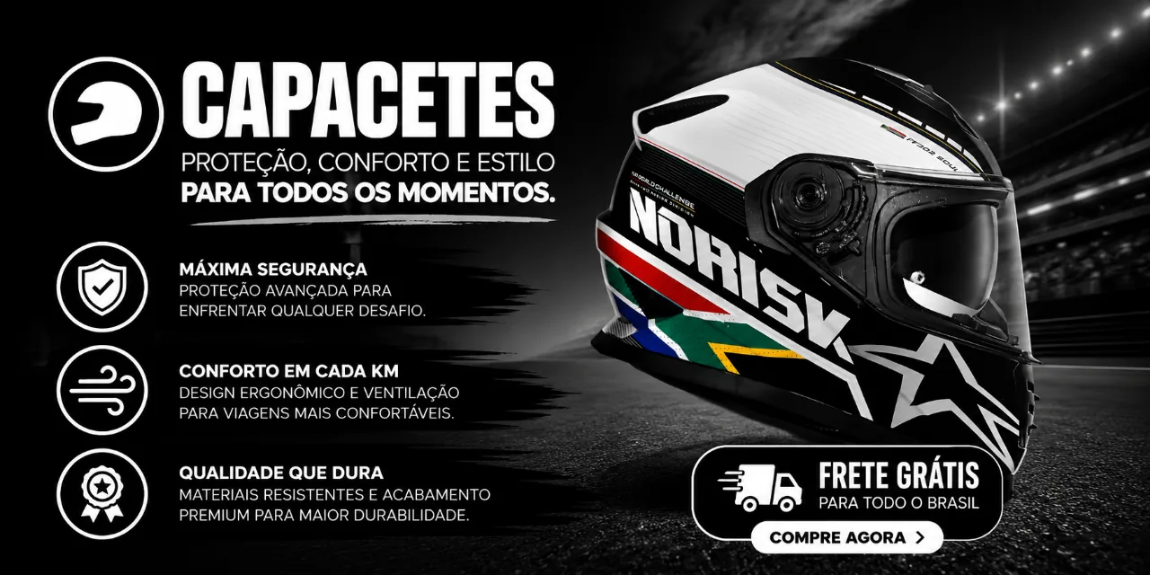 Capacetes — Proteção, conforto e estilo